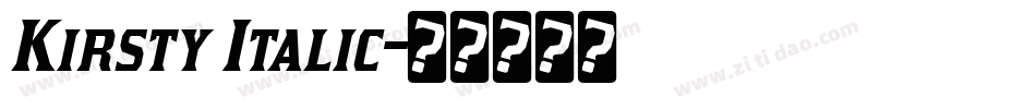 Kirsty Italic字体转换
